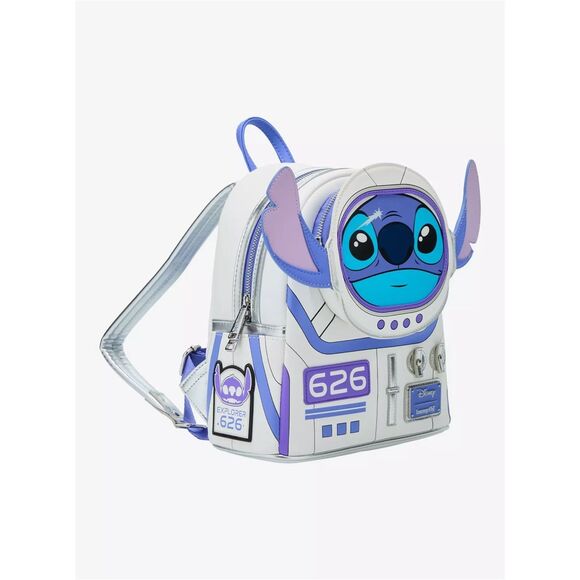 Loungefly Disney Lilo & Stitch Astronaut Stitch Figural Mini Backpack - Picture 3 of 5